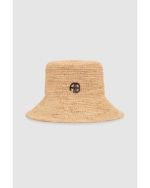 Anine Bing Natural Cabana Bucket Hat