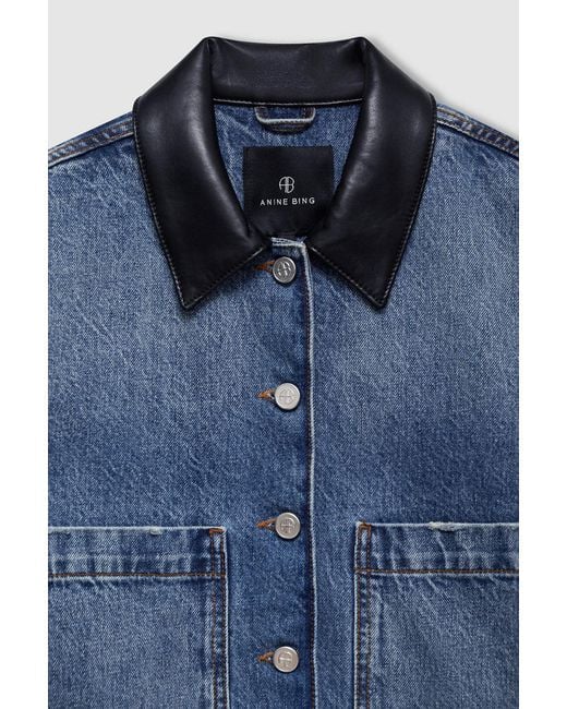 Anine Bing Blue Yuma Jacket