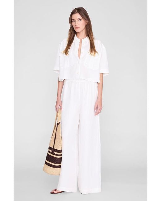 Anine Bing White Edith Shirt