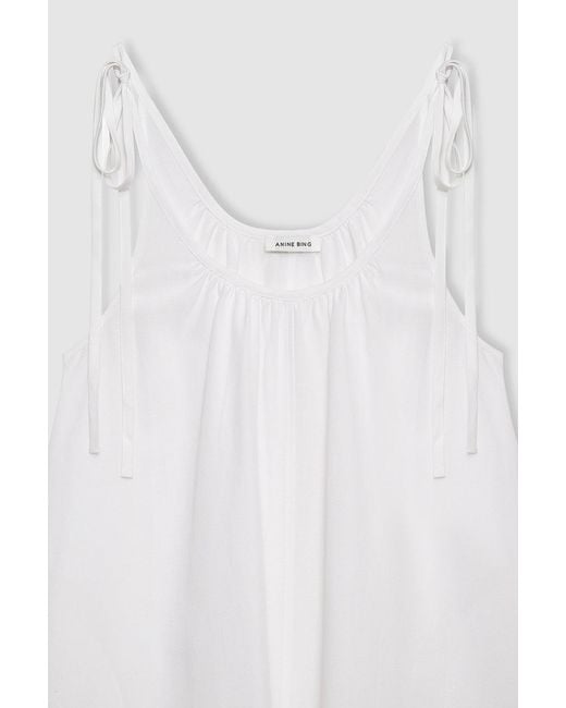 Anine Bing White Flora Dress