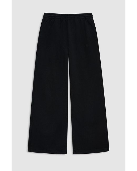 Anine Bing Black Kacey Sweatpant Monogram
