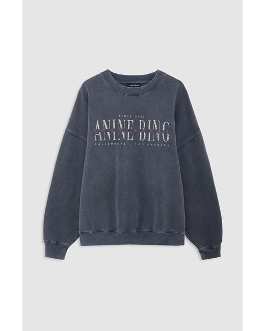 Anine Bing Blue Miles Sweatshirt Sport Club