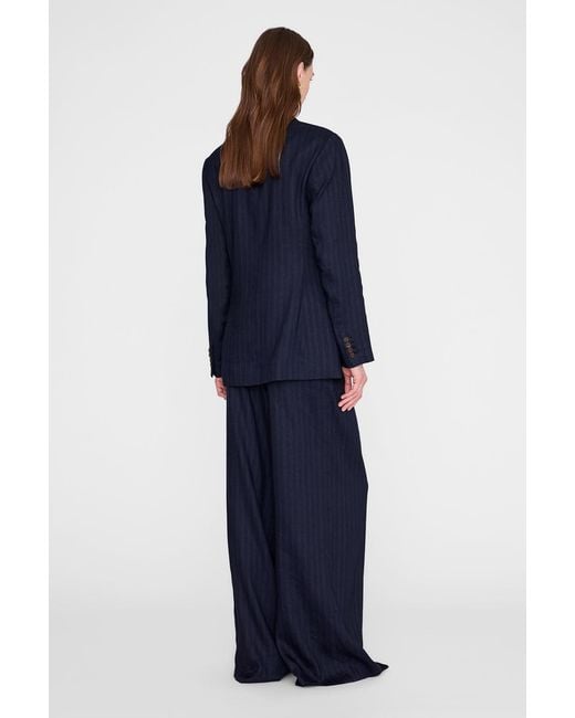 Anine Bing Blue Aretha Blazer