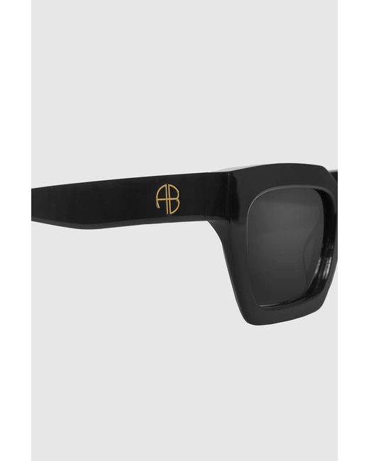 Anine Bing Black Indio Sunglasses
