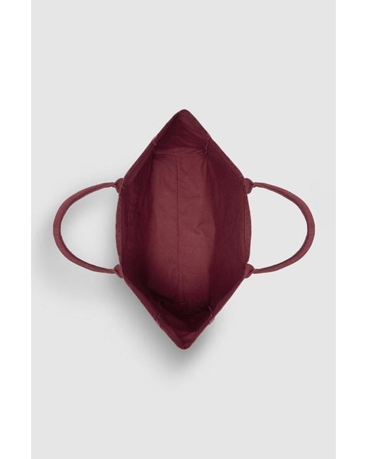 Anine Bing Red Leo Canvas Tote Collegiate