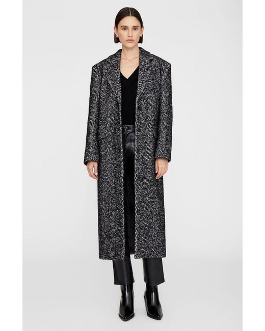 Anine Bing Black Quinn Coat