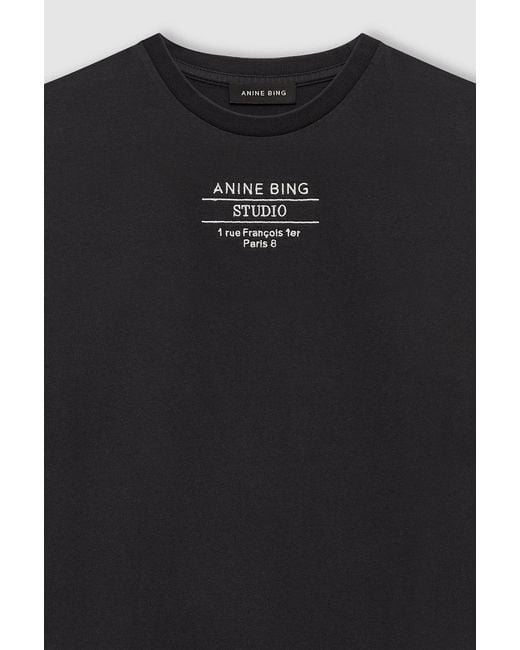 Anine Bing Blue Shelley Tee Studio