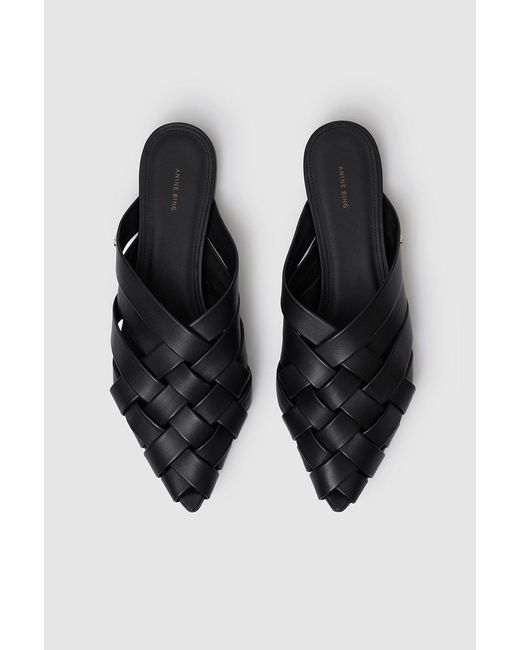 Anine Bing Black Eve Flats