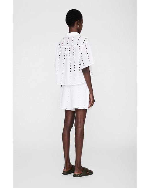 Anine Bing White Kam Short