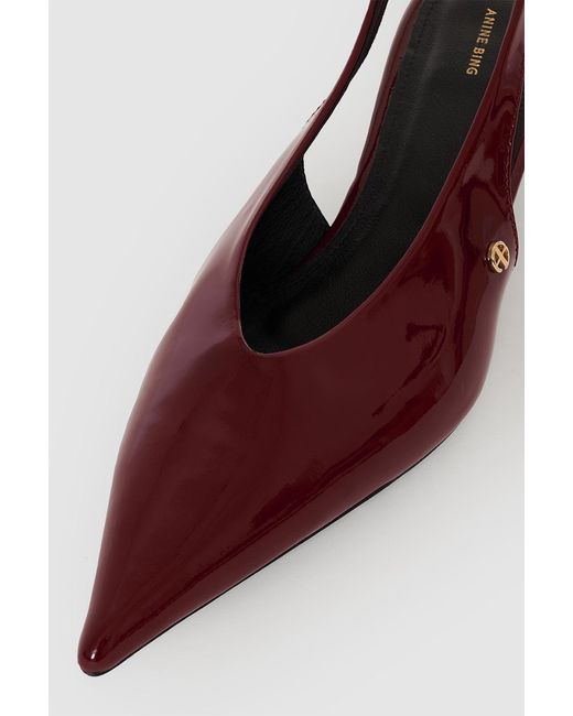 Anine Bing Brown Hilda Slingback Pumps