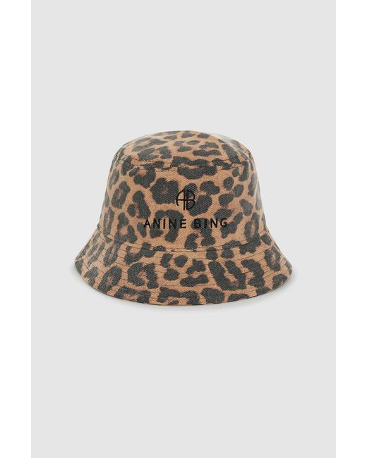 Anine Bing Natural Nicks Bucket Hat