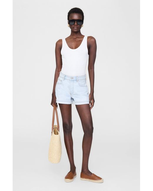 Anine Bing White Paloma Espadrilles