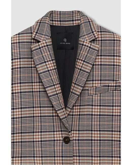 Anine Bing Blue Quinn Blazer