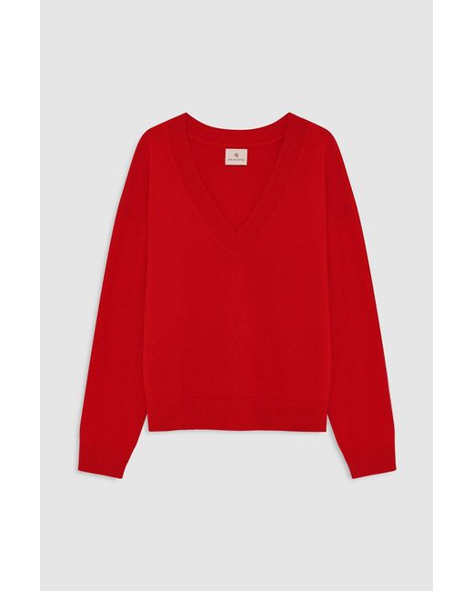 Anine Bing Red Lee Sweater