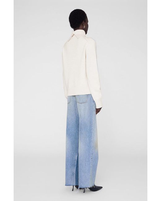 Anine Bing Blue Idra Sweater