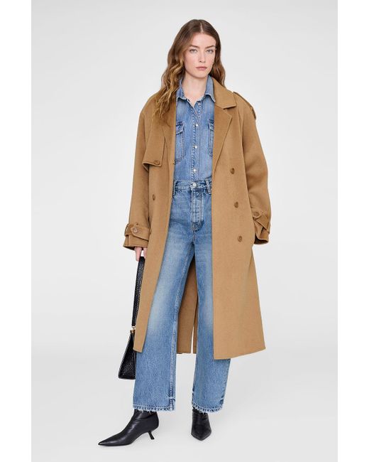Anine Bing Blue Paxton Shirt