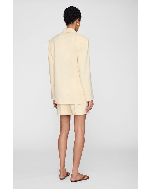 Anine Bing Natural Quinn Blazer