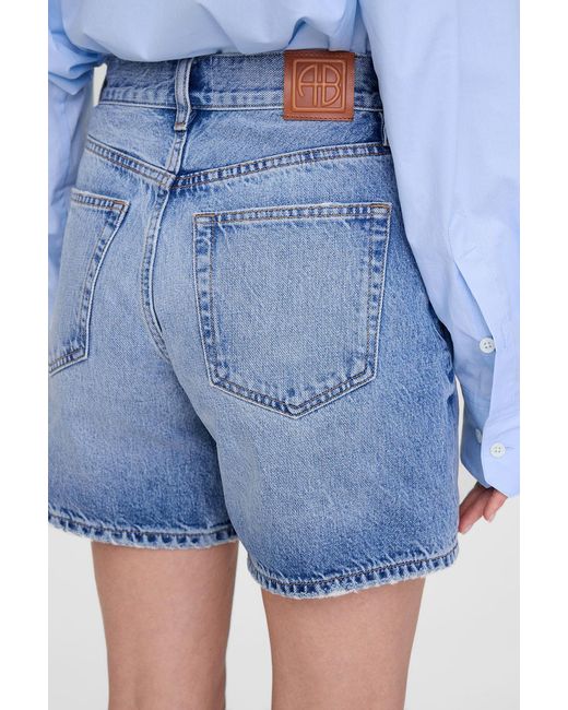 Anine Bing Blue Heath Short