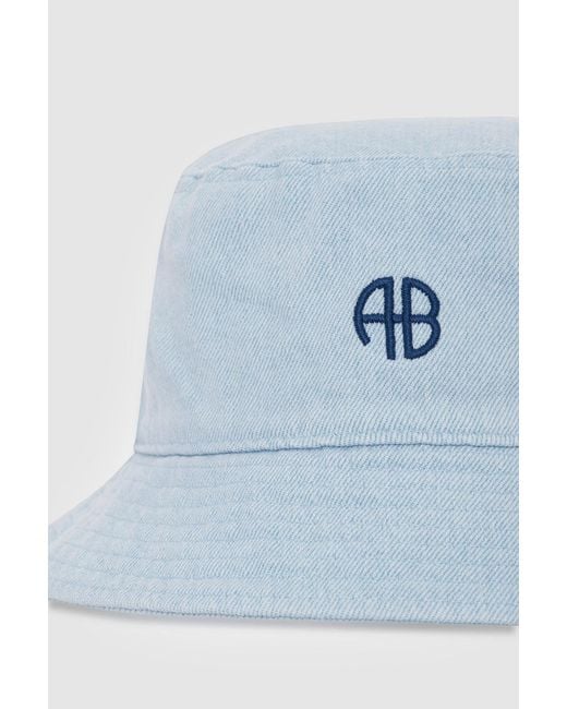 Anine Bing Blue Nicks Bucket Hat