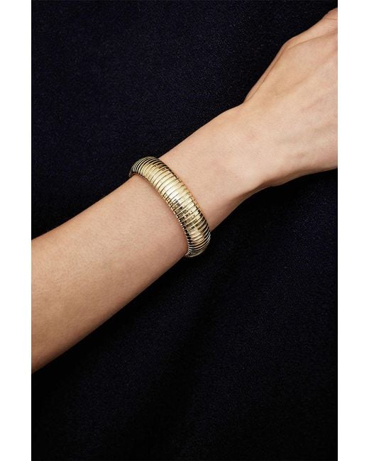 Anine Bing Metallic Coil Chain Bracelet