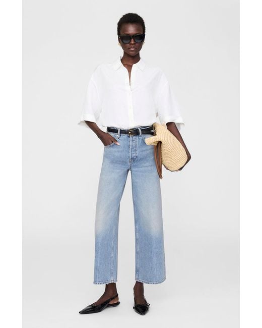 Anine Bing White Coco Shirt