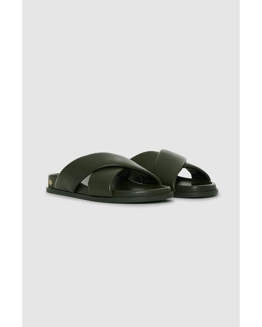 Anine Bing Green Emi Slides