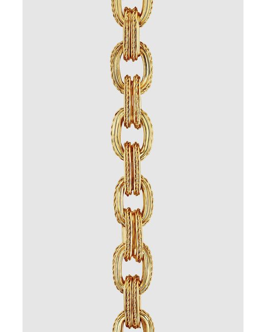 Anine Bing Metallic Double Link Chain Necklace