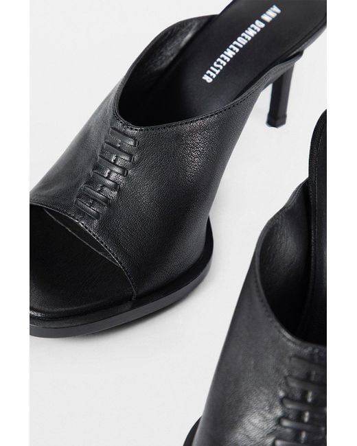 Ann Demeulemeester Black Siti Mid Heeled Sandals