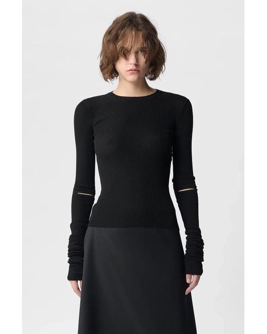 Ann Demeulemeester Black Lyell Sweater