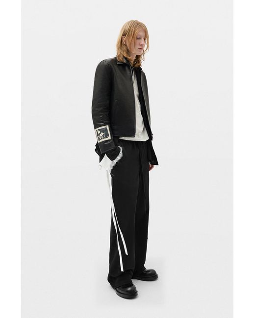 Ann Demeulemeester Black Fin Lounge Sweatpants for men