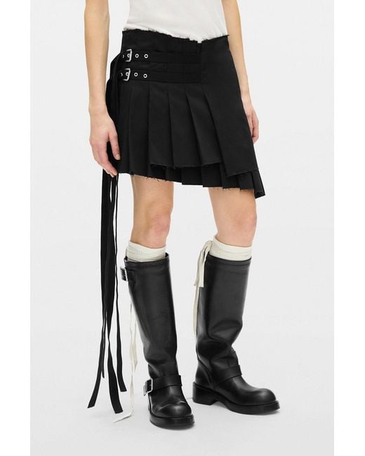 Ann Demeulemeester Black Tabea Wrap Kilt