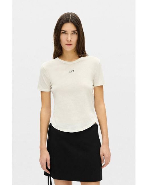 Ann Demeulemeester Natural Floor Micro T-Shirt