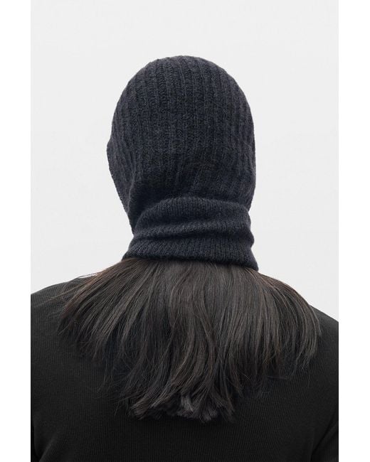 Ann Demeulemeester Black Vali Balaclava for men
