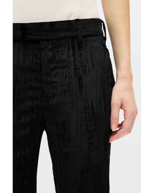 Ann Demeulemeester Black Adri Bootcut Trousers
