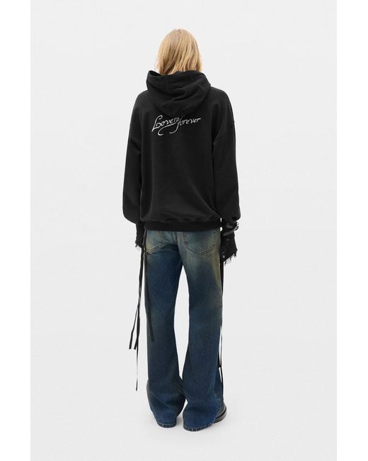 Ann Demeulemeester Black Bardi Comfort Hoodie Sweatshirt for men