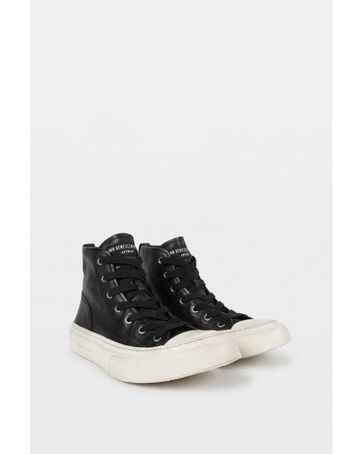 Ann Demeulemeester Black Ycke Vulcanized Mid-Top Sneakers for men
