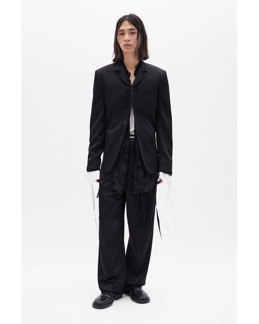 Ann Demeulemeester Black Vince Straight Tailored Jacket for men
