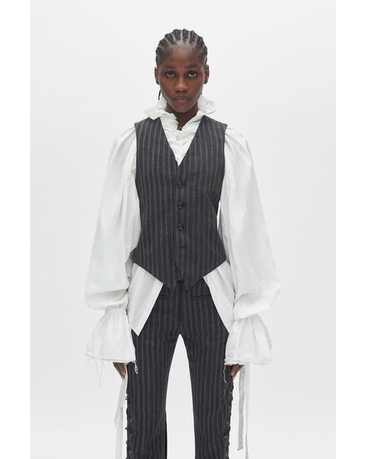 Ann Demeulemeester White Stanse Classic Waistcoat