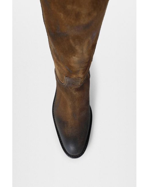 Ann Demeulemeester Brown Laxit Pull On Boots