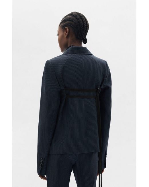 Ann Demeulemeester Blue Lexa Tailored Slim Fit Jacket