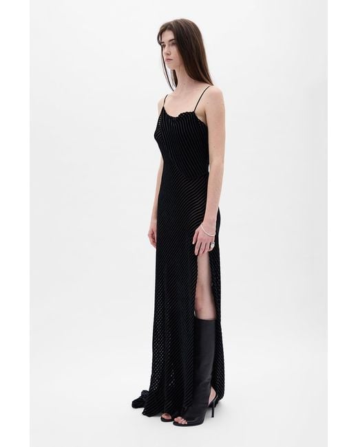 Ann Demeulemeester Black Aaricia Long Bias Slip Dress