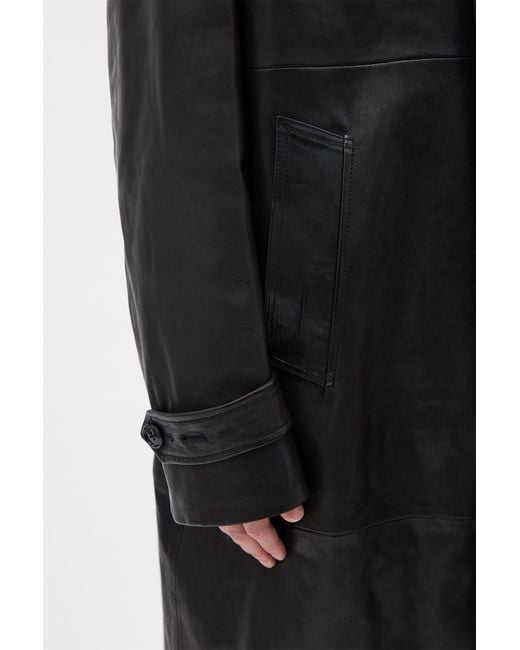 Ann Demeulemeester Black Kilian Car Coat for men
