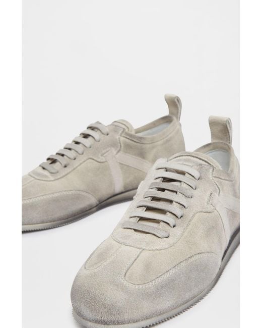 Ann Demeulemeester Gray Siru Low-Top Boxing Sneakers