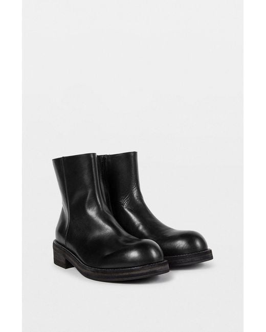 Ann Demeulemeester Black Helfred Ankle Boots With Zip for men