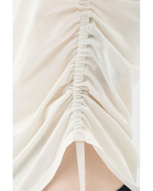 Ann Demeulemeester Natural Lenart Wrinkled Mock Collar Top for men