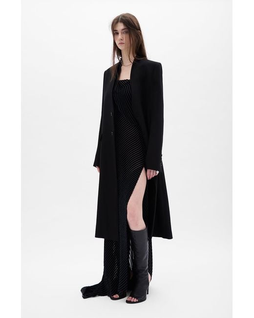 Ann Demeulemeester Black Aaricia Long Bias Slip Dress