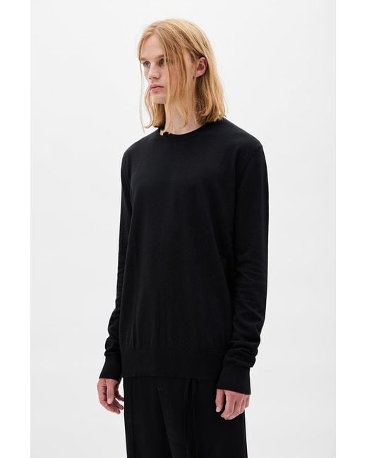 Ann Demeulemeester Black Magnar Crew Neck Sweater for men