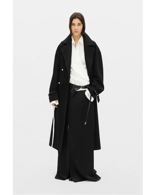 Ann Demeulemeester White Alba Asymmetric Wrap Shirt