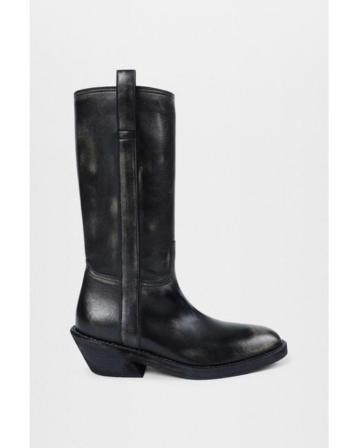 Ann Demeulemeester Black Laxit Pull On Boots