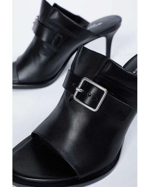 Ann Demeulemeester Black Keke Heeled Mules
